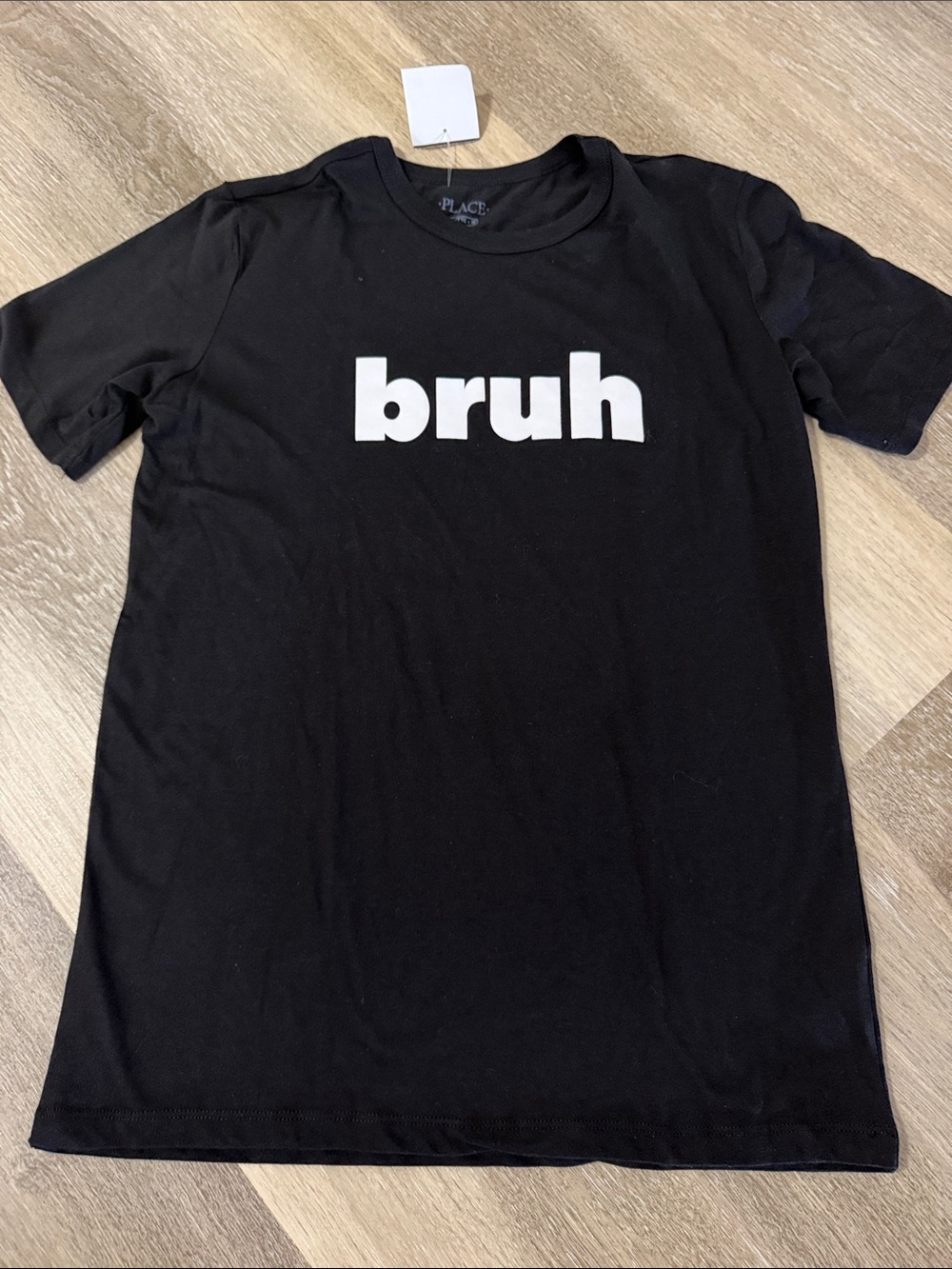 Kids 'bruh' Graphic Tee - Black, Youth XXL